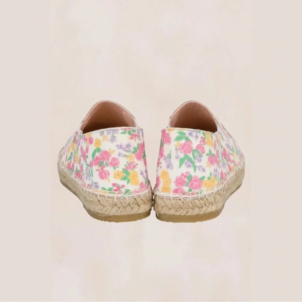 NIB LoveShackFancy Girls Floral Espadrille Slip-On Shoes 3 / 34